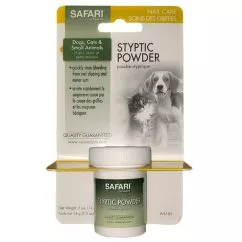 Кровоспинний порошок для собак та котів Safari Styptic Powder 0.014 кг(76484513190)