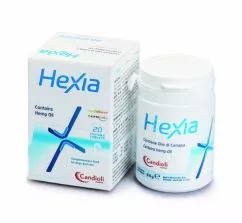Знеболююча добавка Гексія з маслом конопель для собак і котів Candioli HEXIA contains Hemp oil 20 шт./уп. (8025767762996)