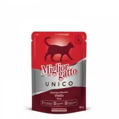 Корм с телятиной для взрослых кошек Morando Migliorgatto Unico Veal 85 г (8007520014342)