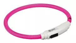 Светящийся ошейник Trixie с USB розовый
