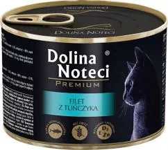 Корм консервированный Dolina Noteci Premium для кошек филе тунца 185 г (5902921301097)