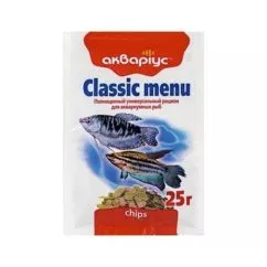 Корм Акваріус "Сlassic menu chips" 25г