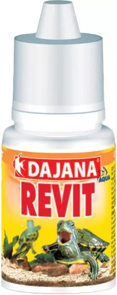 Вітаміни DAJANA REVIT для черепах з кальцієм та йодом 20 мл DP541V (D195)