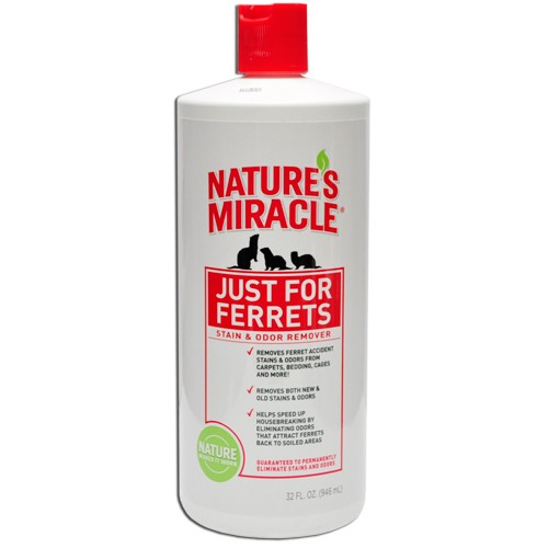 Знищувач плям і запаху Natures Miracle Just for Ferrets Stain and Odor Remover для фретки (680201)