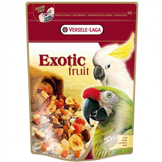 Корм для великих папуг Versele-Laga Prestige Exotic Fruit зернова суміш 600 г (5410340217818)