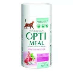 Сухий корм Optimeal Adult Cat Lamb Sensitive для дорослих котів з чутливим травленням 650 г (ягня) (4820083905308)