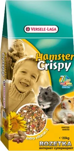 Корм для хомяков, крыс, мышей, песчанок Versele-Laga Crispy Muesli Hamster зерновая смесь 20 кг (611692)
