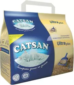 Наполнитель туалетов для кошек Catsan Ultra plus (4008429022128) 5.2 кг 5 л