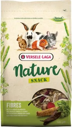 Корм для травоїдних гризунів Versele-Laga Nature Snack Fibres 500 г (5410340614402)