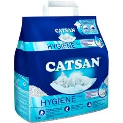 Наповнювач Catsan Hygiene Plus для котячого туалету, комкующийся, 4.9 кг (10 л)