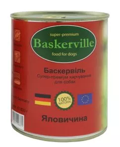 Вологий корм для собак Baskerville яловичина 400 г (4250231598364)