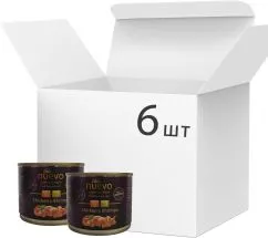 Упаковка консервов для кошек Nuevo Adult с курицей и креветками 6 шт. 200 г (4250231595660)
