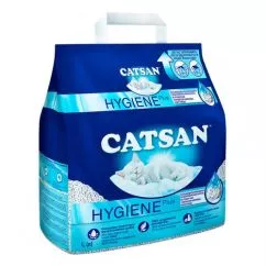 Наповнювач Catsan Hygiene Plus для котячого туалету, комкующийся, 2.6 кг (5 л)