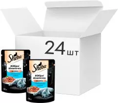 Упаковка вологого корма для кошек Sheba з океан.риб в соусі 85 г 24 шт (4770608258825)