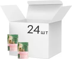 Упаковка вологого корму для кішок Carpathian Pet Food з Макреллю і овочами в соусі 100 г х 24 шт (4820111141197)