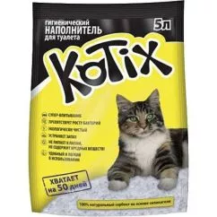 Наполнитель для кошачьего туалета Kotix силикагелевый впитывающий 5 л (2.2 кг) (6930095837585)