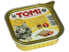 Корм консервированный Томи консервы для кошек, паштет птица, печень 100 г (TM3200201)