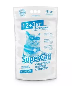 Наполнитель SuperCat Стандарт 12+3 кг (SprCt13822)