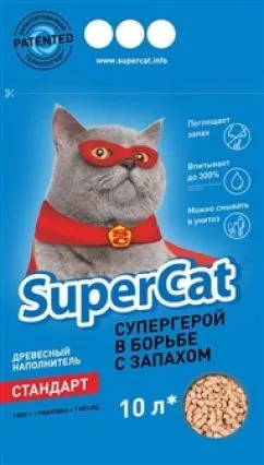 Деревянный наполнитель для кошек Super Cat 3 кг (SprCt4902010)