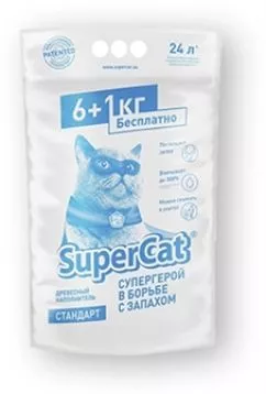 Деревянный наполнитель для кошек Super Cat 7 кг (SprCt5643820)