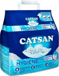 Наповнювач для котячого туалету Catsan Hygiene plus Мінеральний поглинаючий 4.9 кг (10 л) (22021016)