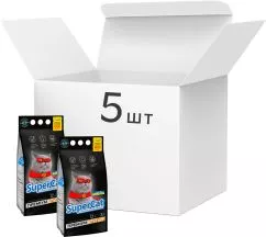 Упаковка наповнювача для котячого туалету SuperCat Преміум Деревний поглинаючий 5 х 3 кг (5 х 5 л) (14823089305476)