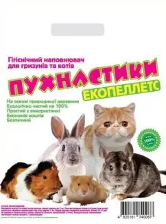 Деревянный наполнитель Пушистик для кошек 3 кг/12 л