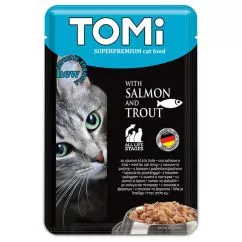 Консервированный корм для котов TOMi Salmon Trout лосось с фореллю 100 г