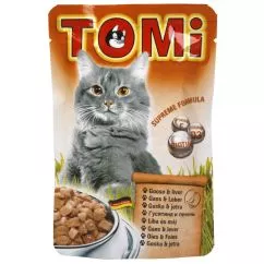 Влажный корм для кошек TOMi goose liver гусь печень 100 г (939782)