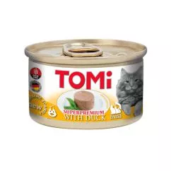 Консерва для взрослых кошек TOMI с уткой 85 г 4003024201022