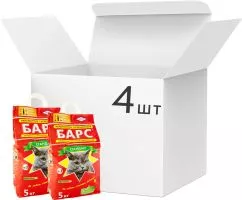 Упаковка наполнителя для кошачьего туалета Барс №3 Бентонитовый комковый 5 кг 4 шт (4820031333023)