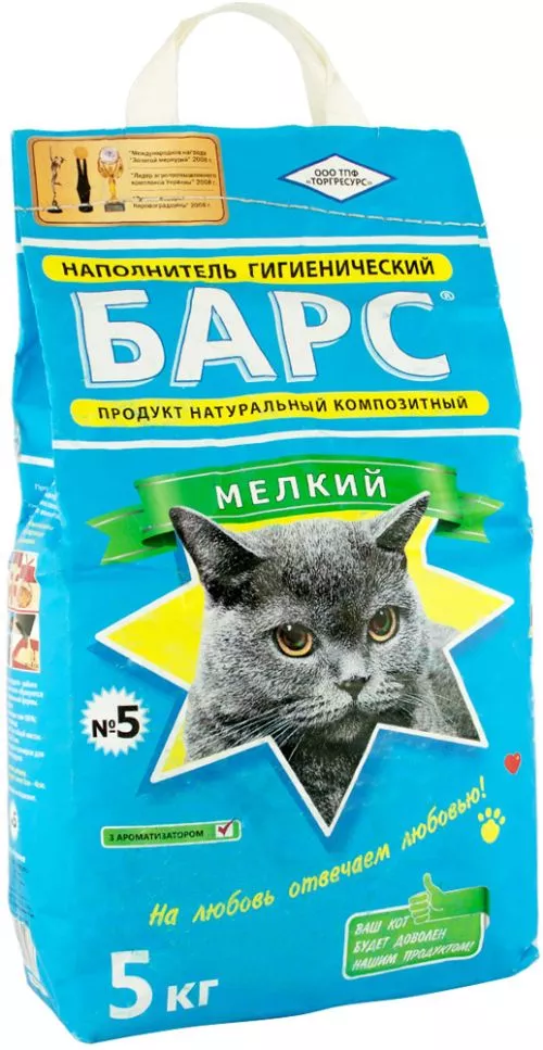 Упаковка наполнителя для кошачьего туалета Барс №5 Бентонитовый комковый 5 кг 4 шт (4820031335263) - фото №2