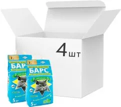 Упаковка наповнювача для котячого туалету Барс №5 Бентонітовий грудкувальний 5 кг 4 шт (4820031335263)