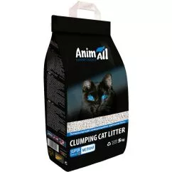 AnimAll Наповнювач для котячого туалету дрібна фракція Бентонітовий грудкувальний 5 кг (4820224500812) (500812)