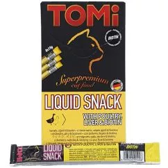 Влажный корм TOMi Liquid Snack Poultry, Liver&Biotin 0,015 кг