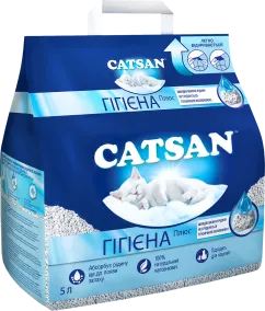 Наповнювач туалетів для кішок Catsan Hygiene plus (4008429008535)