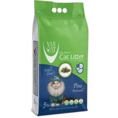 Бентонитовый наполнитель для кошачьего туалета с ароматом сосны VanCat Cat лitter Pine 5 кг (8699245856286)