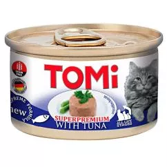 Консервы с тунцом для кошек (мусс) TOMi Superpremium Tuna 85 г (4003024201046)