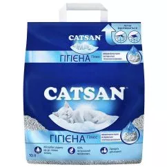 Наполнитель Гигиена Плюс кварцевый для кошачьего туалета Catsan Hygiene Plus 10 л (4008429130403)