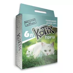 Наполнитель соевый Kotix Tofu Сlassic 2,55кг (6л) для кошачьего туалета