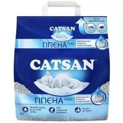Наполнитель Гигиена Плюс кварцевый для кошачьего туалета Catsan Hygiene Plus 5 л (4008429008535)