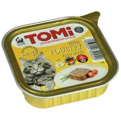 Паштет з птицею і печінкою для котів TOMi with Poultry & Liver 100 г (4003024320020)
