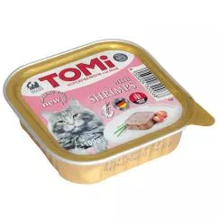 Супер премиум паштет с креветкой для взрослых и пожилых кошек всех пород TOMi with Shrimps 100 г (4003024320068)