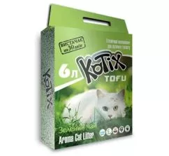 Гранулированный наполнитель Kotix Tofu Green Tea с ароматом зеленого чая