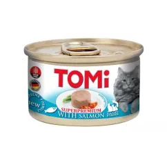 Консерви для котів мус TOMi Superpremium Salmon лосось 85 г (4003024201015)
