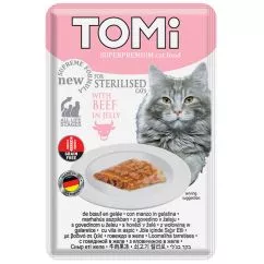 Влажный корм TOMi Sterilised Beef in Jelly суперпремиум 0.085 кг (4003024157251)