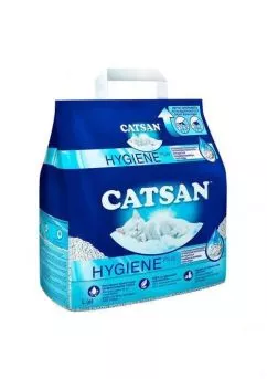 Наповнювач для котячого туалету Hygiene plus (мінеральний, поглинаючий) ТМ "Catsan" 2.6 кг (5 л) (72485)