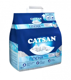 Гігієнічний наповнювач для котів 10 л/4.9 кг Catsan Hygiene plus Кэтсан