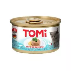 Вологий корм TOMi For Kitten with Salmon 85 г