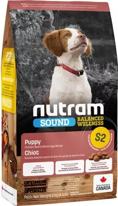 Nutram S2 Puppy Sound Balanced Wellness 2 kg (курица) сухой корм для собак